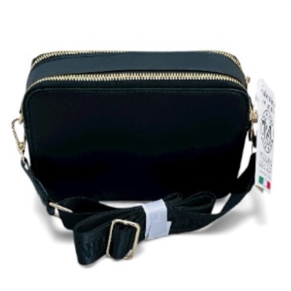 Valentino Black and Gold Studded Crossbody Bag - Picture 2 of 2